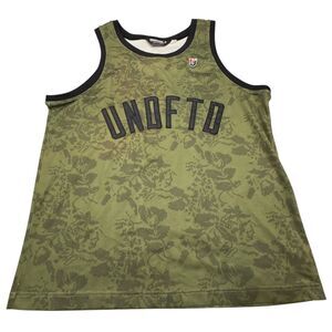 Undefeated UNDFTD #5 Tank Top Men's‎ Med Flower Print Camo Polyester Sleeveless
